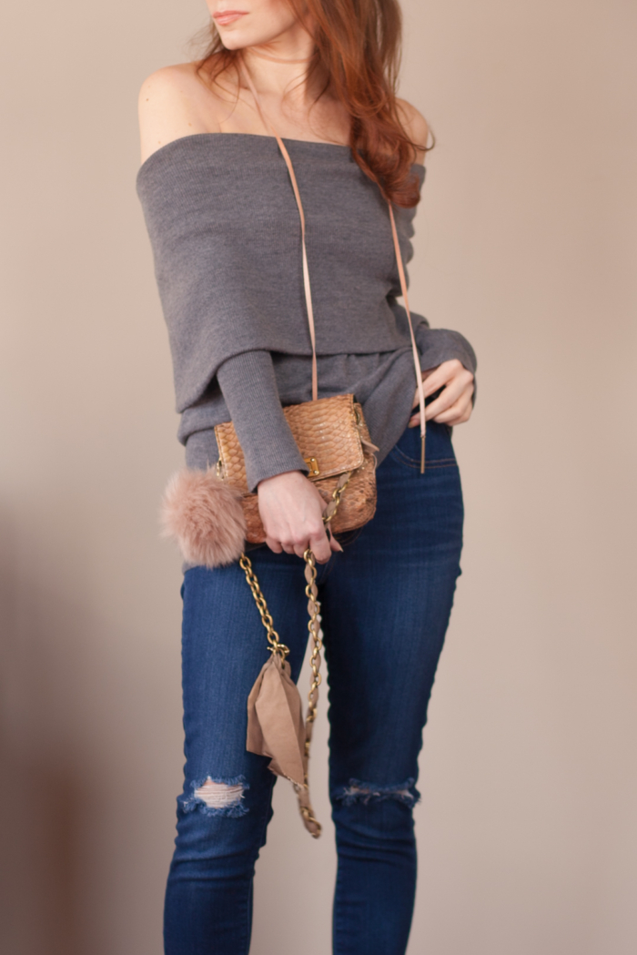 t h e (c h l o e) c o n s p i r a c y: Outfit Of The Yesterday: The Ella Moss Jodi Cowl Sweater + Anthropologie Suede Bolo Necklace + KIN/K Birkin Hat #ootd #fallstyle #winterstyle